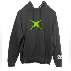 Xbox 20th Anniversary Black Vintage Hoodie Size XL